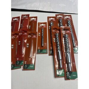 Lot of 12 Ace Rotary Drill Bits Masonry 1/8” 3/8” 5/8”
